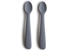 Mushie tradewinds silicone baby spoons (2-pack)